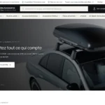 Page d'accueil de mercedes-accessoires.fr, boutique en ligne de pièces et accessoires d'origine Mercedes-Benz créée par Charly Duguey